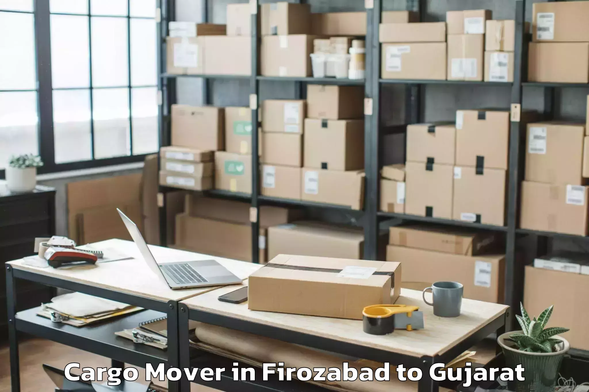 Expert Firozabad to Surat City Cargo Mover